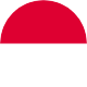Icono de la bandera de Indonesia
